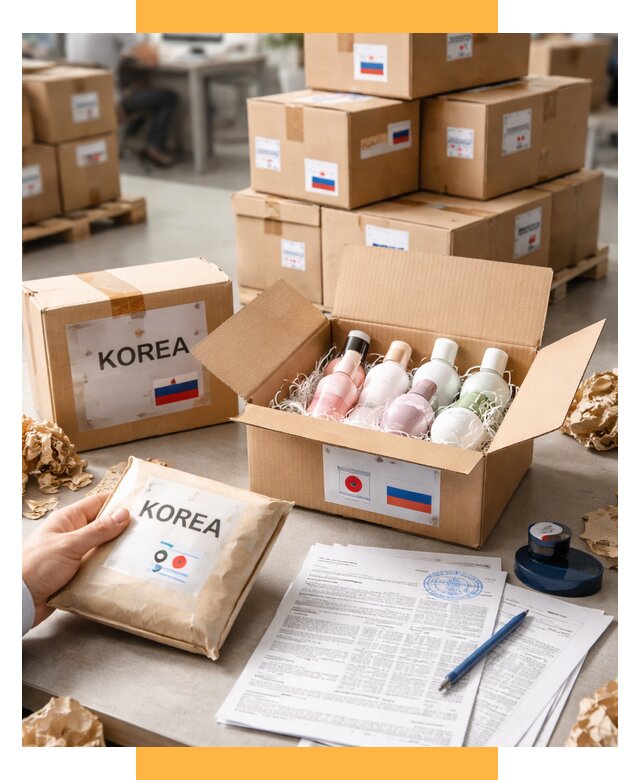 Доставка косметики из Кореи от 8853 р. под ключ | СетСервис-Ктс