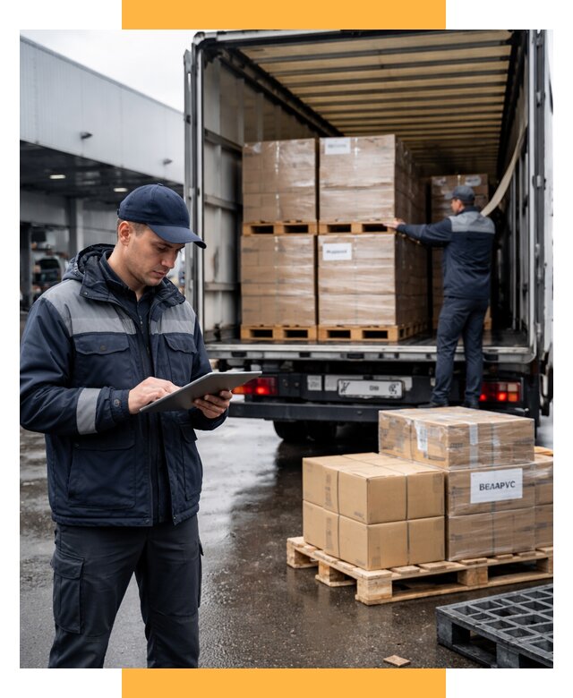 Доставка грузов из Беларуси от 15623 р. логистика СетСервис-Ктс