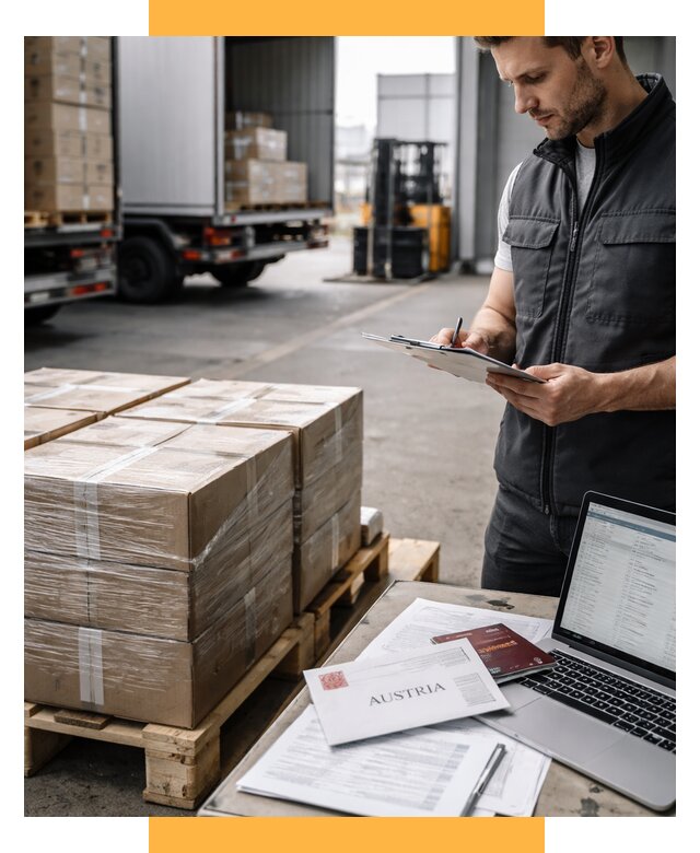 Доставка в Австрию от 67698 р. Логистика и экспорт СетСервис-Ктс